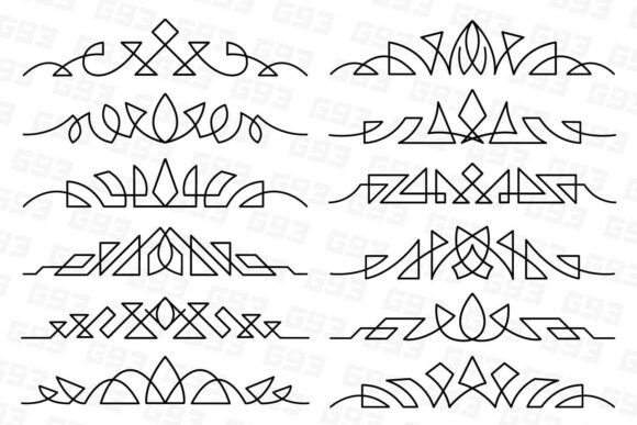 Abstract Ornamental Designs for Creative Projects
