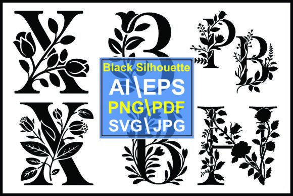 Black Floral Letters B P K E F H: A Strategic Asset for Visual Branding