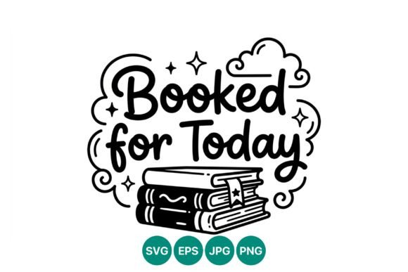 Booked for Today Stacked Books Vector: A Visual Symbol of Productivity and Knowledge