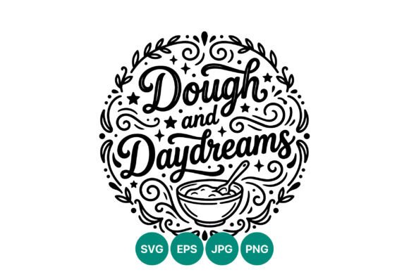 Dough and Daydreams: Whimsical Script Lettering