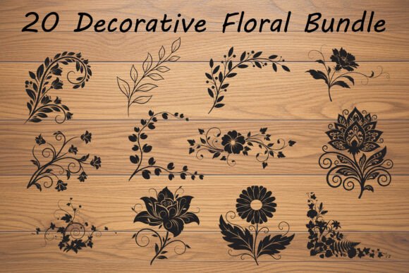 Elegant Flower Silhouette Clipart: A Practical Asset for Designers