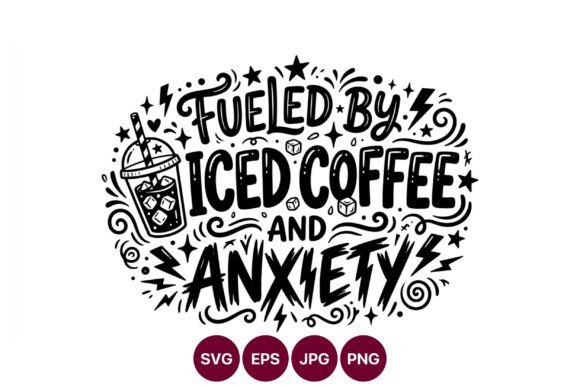 Fueled by Iced Coffee and Anxiety Hand: A Relatable Design for Modern Creators
