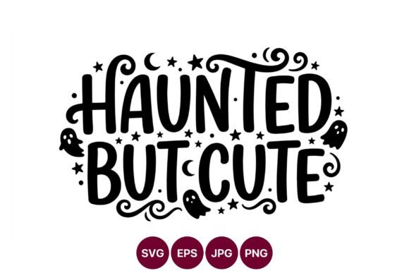 Haunted but Cute Ghost Halloween Phrase: A Bold Whimsical Design Trend