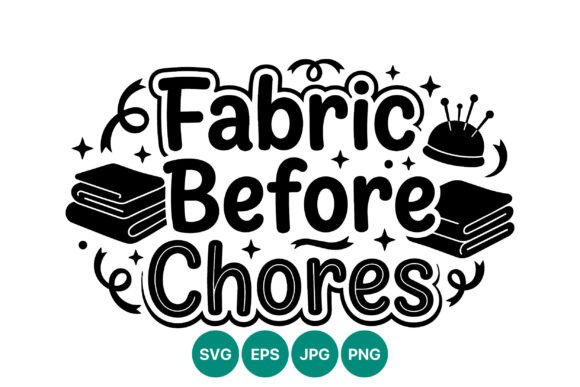 Integrating the Fabric Before Chores Craft Sewing Vector into Your Creative Workflow