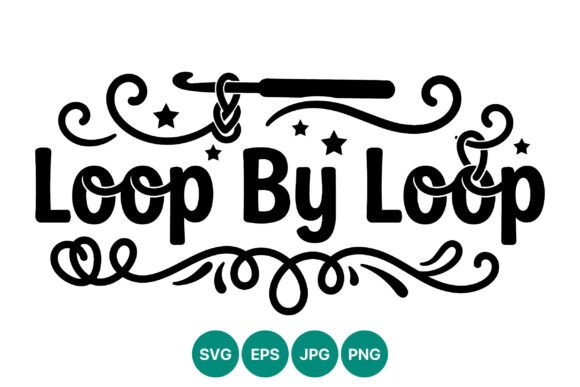 Loop by Loop Crochet Hook Lettering: Elevating Handmade Branding with Versatile Vector Art