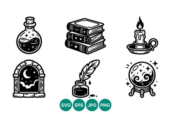 Magical Potion Books Candle Window: A Guide to High-Quality Vector Art