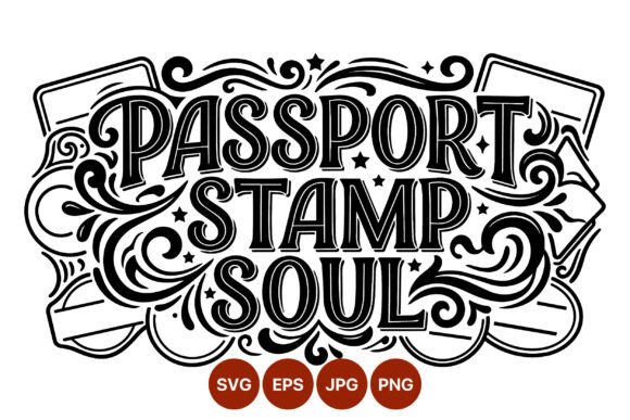 Passport Stamp Soul: Elevating Digital Design with Ornate Vector Art