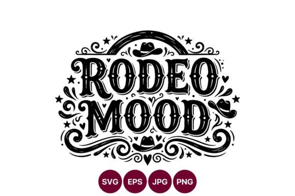 Rodeo Mood Black and White Western: A Timeless Graphic Design Element