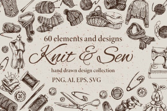Sewing Knitting Clipart Bundle PNG EPS: A Practical Guide for Designers