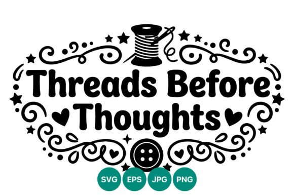 Threads Before Thoughts: Elevating Digital Craft with High-Contrast Vector Art