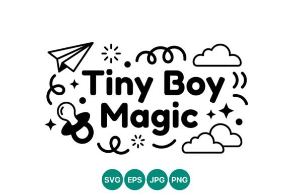 Tiny Boy Magic Playful Text Design