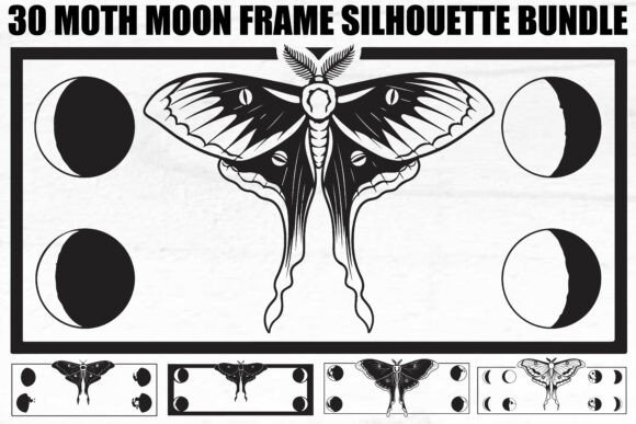 Unlocking Celestial Creativity: A Guide to the Moth Moon Frame SVG Bundle