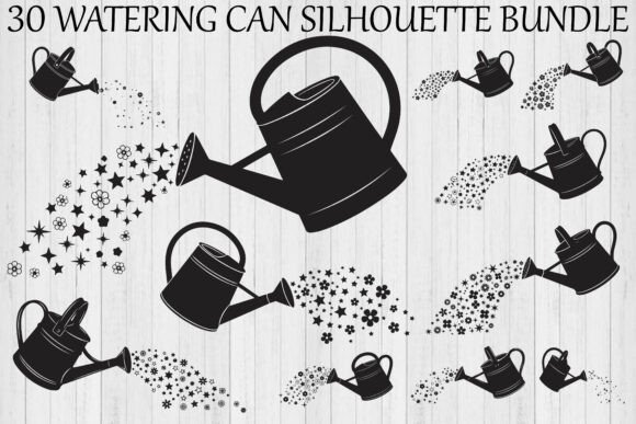 Watering Can Silhouette Bundle: A Creative Resource for Crafters and Designers