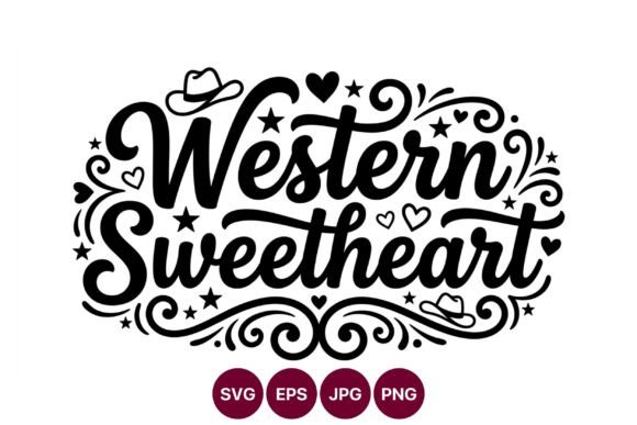 Western Sweetheart Calligraphic Script: A Timeless Design Element for Modern Creators